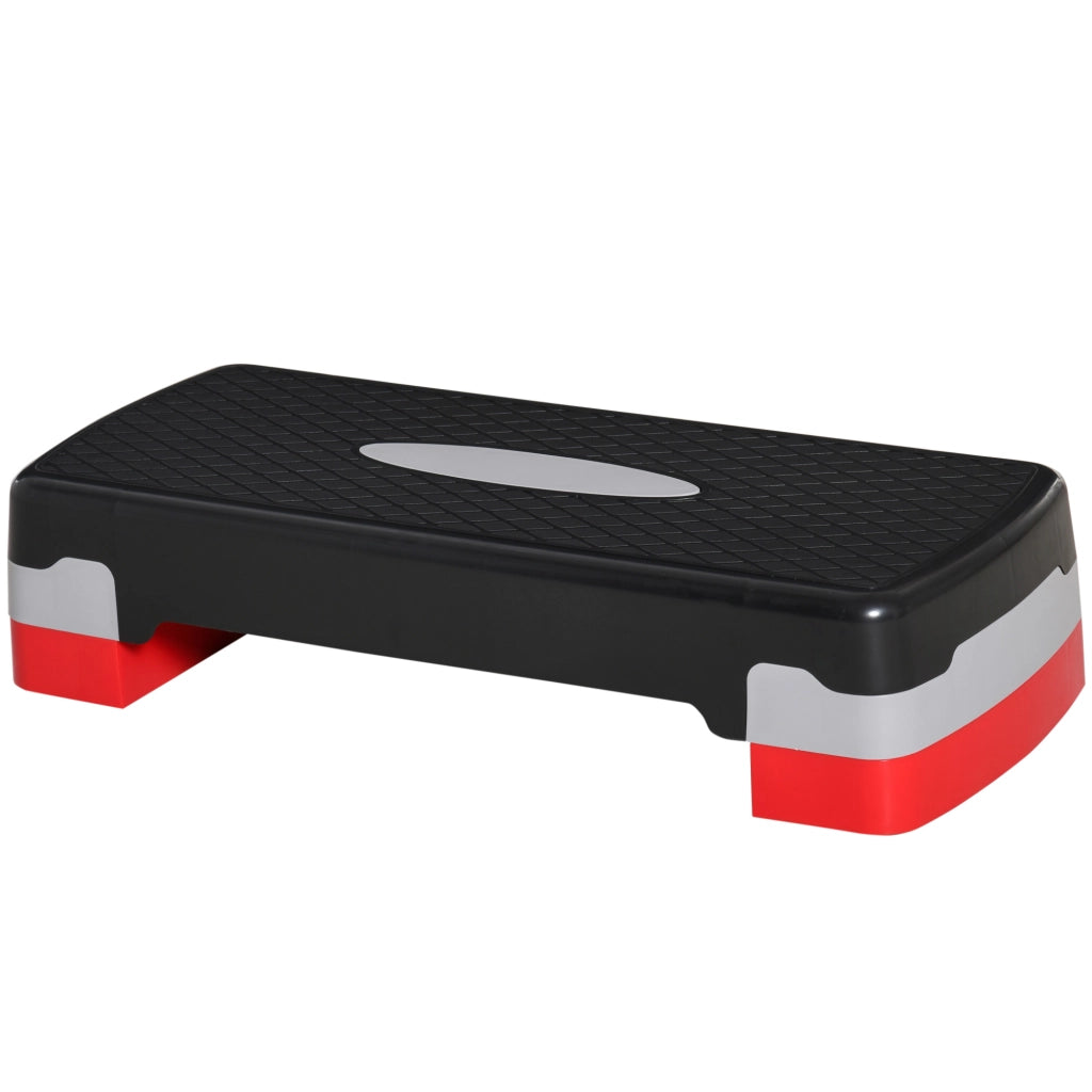 Stepper Aerobico Regolabile ¨C Xylo ¨C 2 Livelli 68x28x15cm Nero Grigio Rosso
