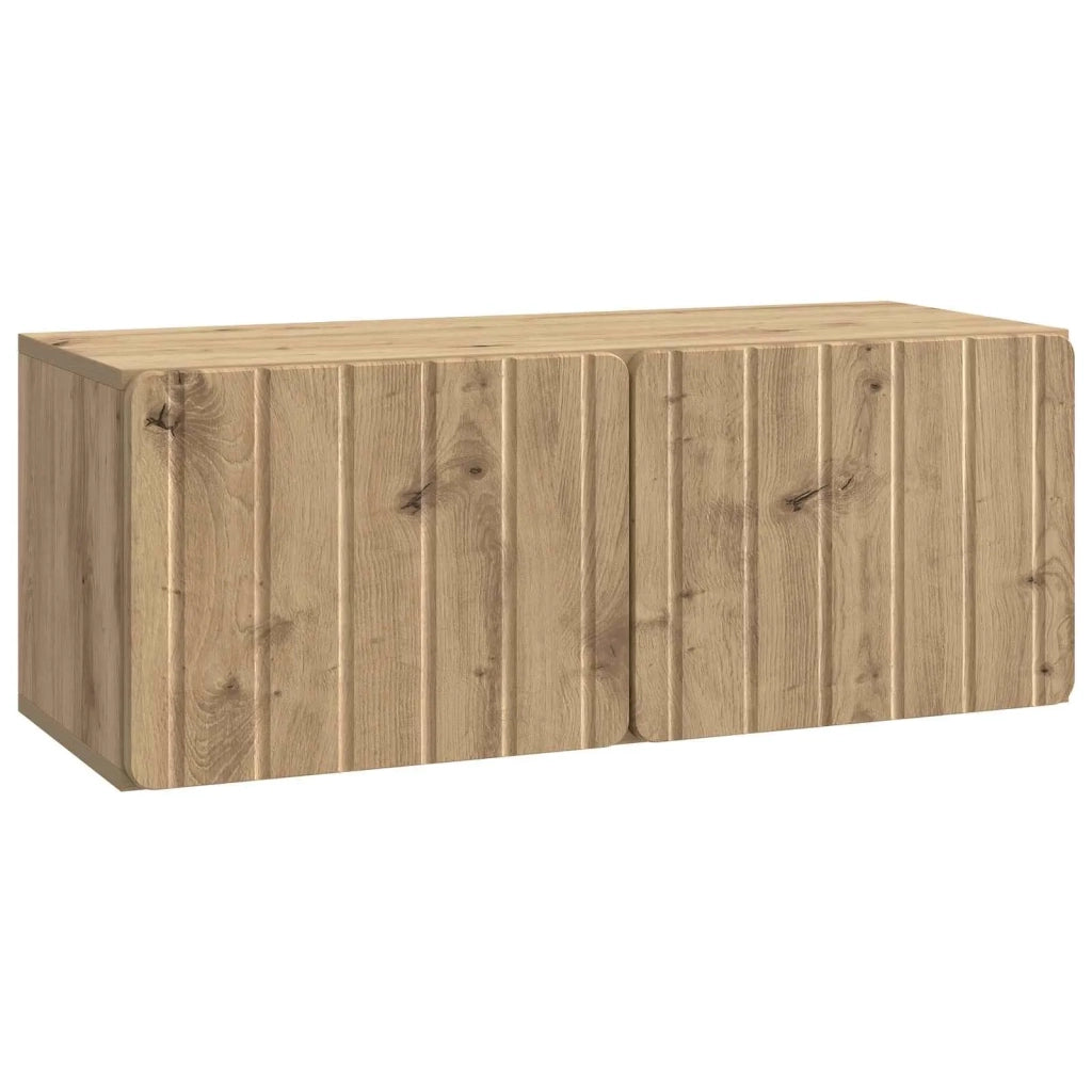 Mobile Porta TV da Muro Rovere Artigianale 78,5 x 31 x 30 cm 898384