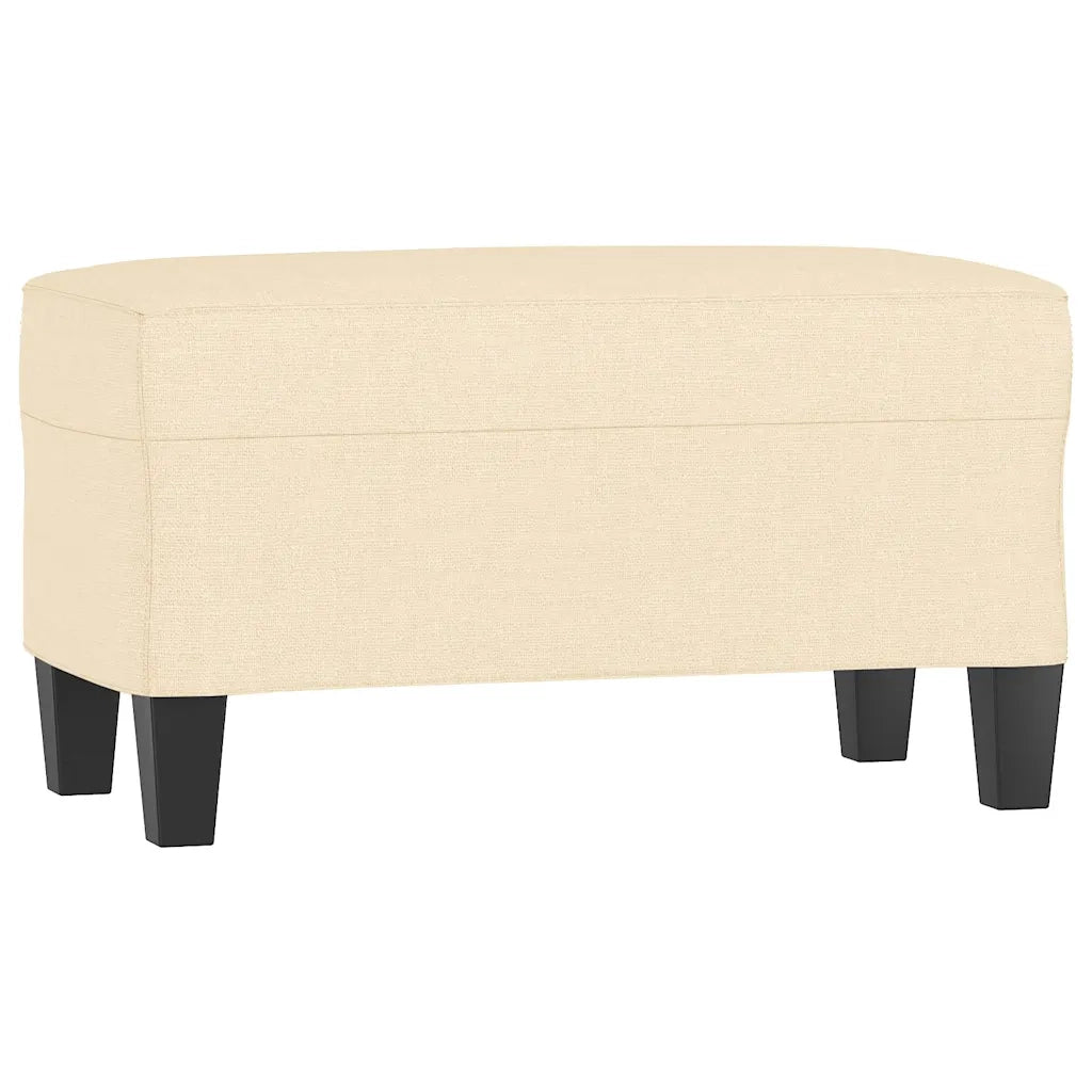 Panca crema 70x35x41 cm in Tessuto
