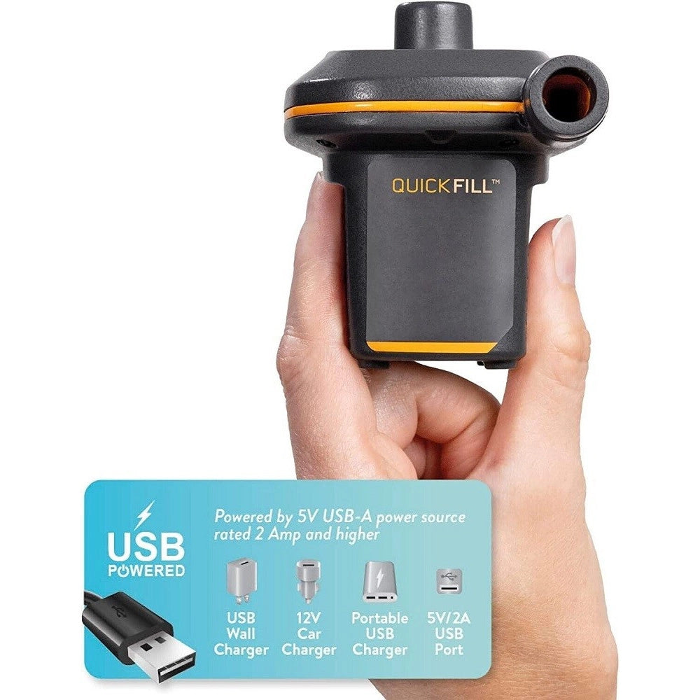 Trade Shop - Pompa Mini Usb 5 V Elettrica Uso Interno/esterno Per Gonfiabili Con Ugello 66635 -