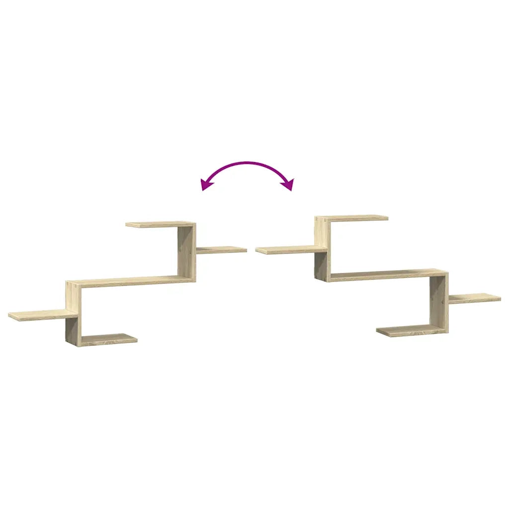 Scaffale a Parete Rovere Sonoma 104x15x49 cm in Truciolato 853202