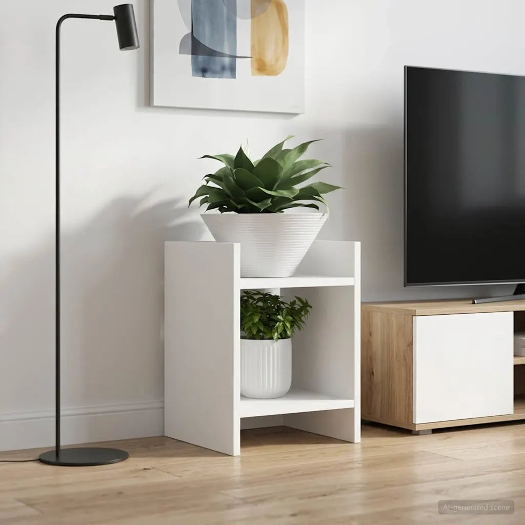 Supporto per piante Bianco 30 x 30 x 40 cm Legno ingegnerizzato
