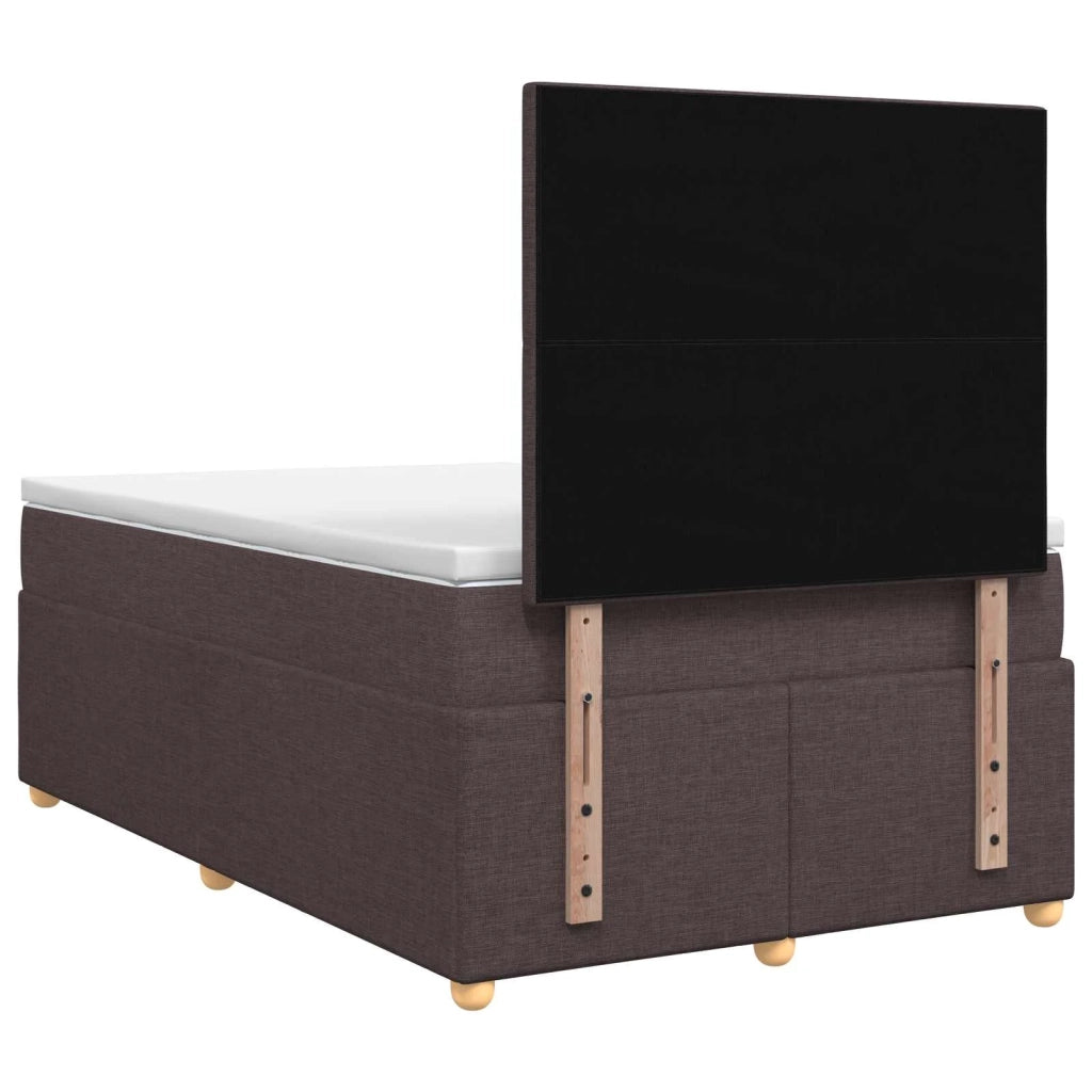 Letto box spring con materasso Marrone Scuro 120 x 190 cm 3455304