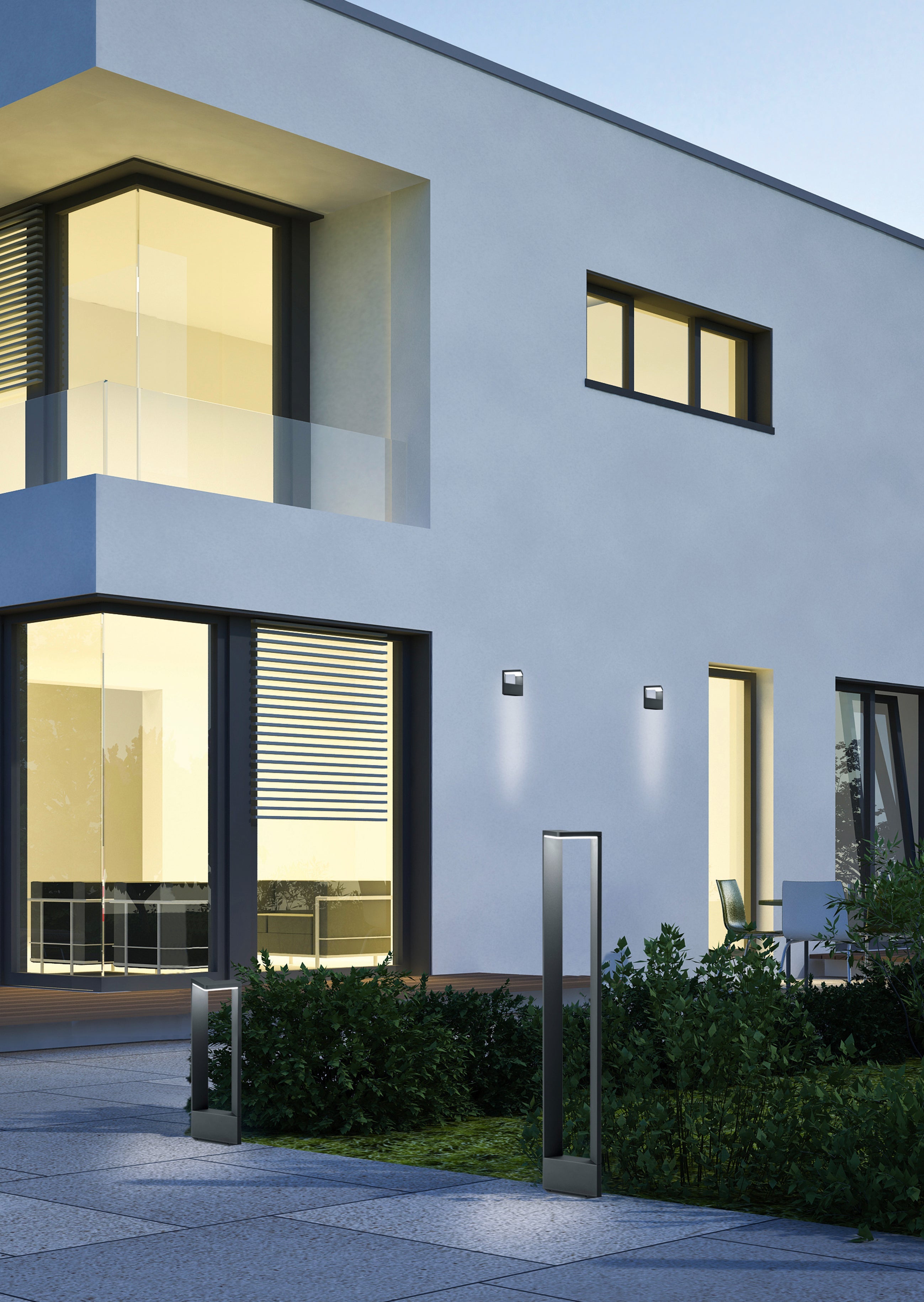 Palo da Esterno a LED in Pressofusione di alluminio Antracite