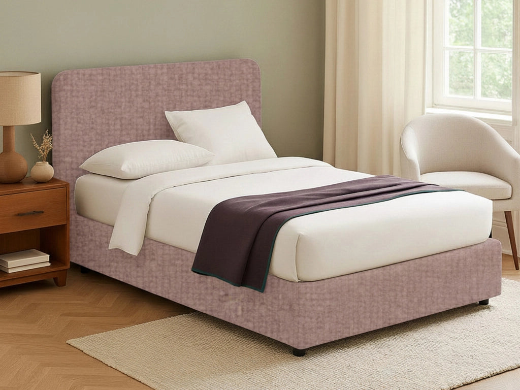 Wigan, Letto Matrimoniale Sfoderabile Made in Italy, Rosa Antico