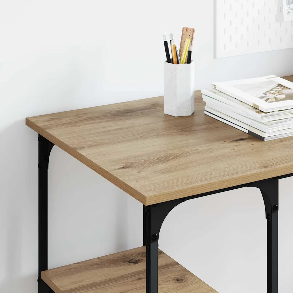 Scrivania Rovere artigianale 140 x 50 x 75 cm Legno multistrato