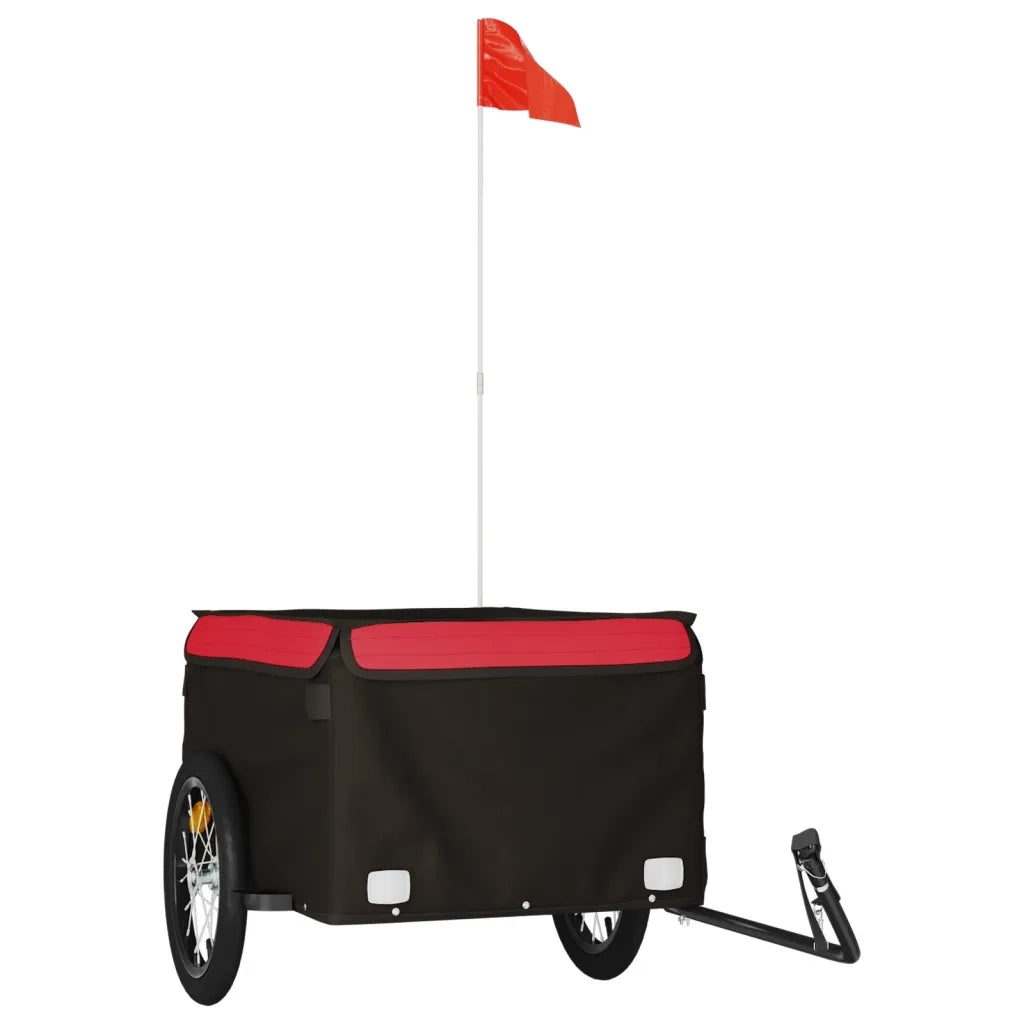 Rimorchio da Bici Nero e Rosso 45 kg in Ferro CFW3623062