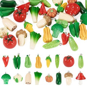 Accessori per gioielli DIY - 32 pezzi - 3D figurine di verdure - Sieradori leggeri - Materiale di alta qualità - Diversi modelli