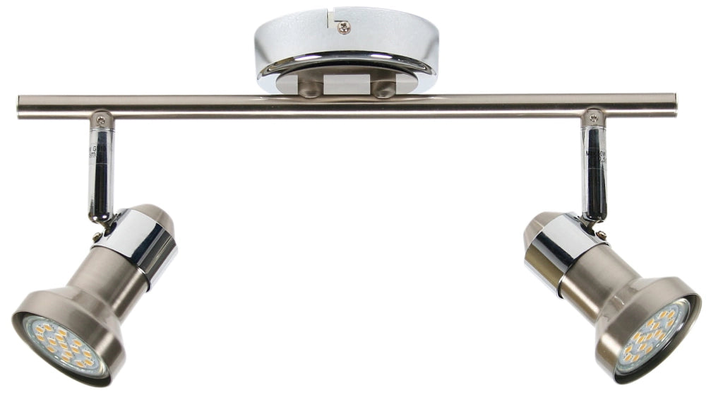 Plafoniera Candellux Arkon 92-59581 2xGU10 cromo in metallo