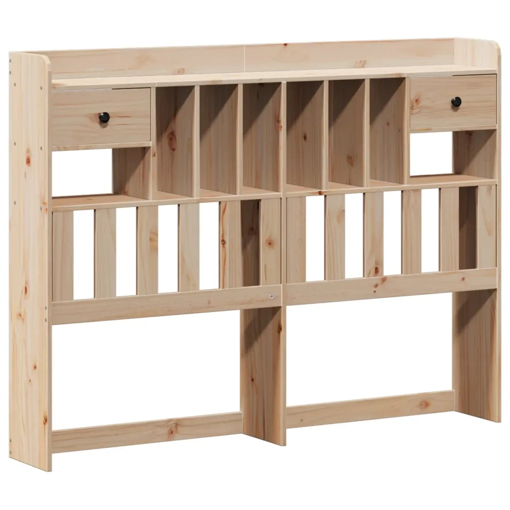 Letto Libreria senza Materasso 140x190 cm in Legno di Pino 3322921