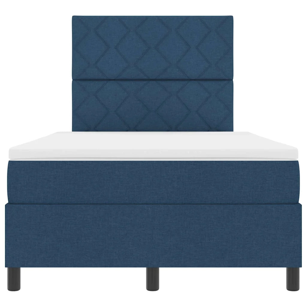 Letto a molle con materasso con led Blu 120 x 190 cm Tessuto 3342934