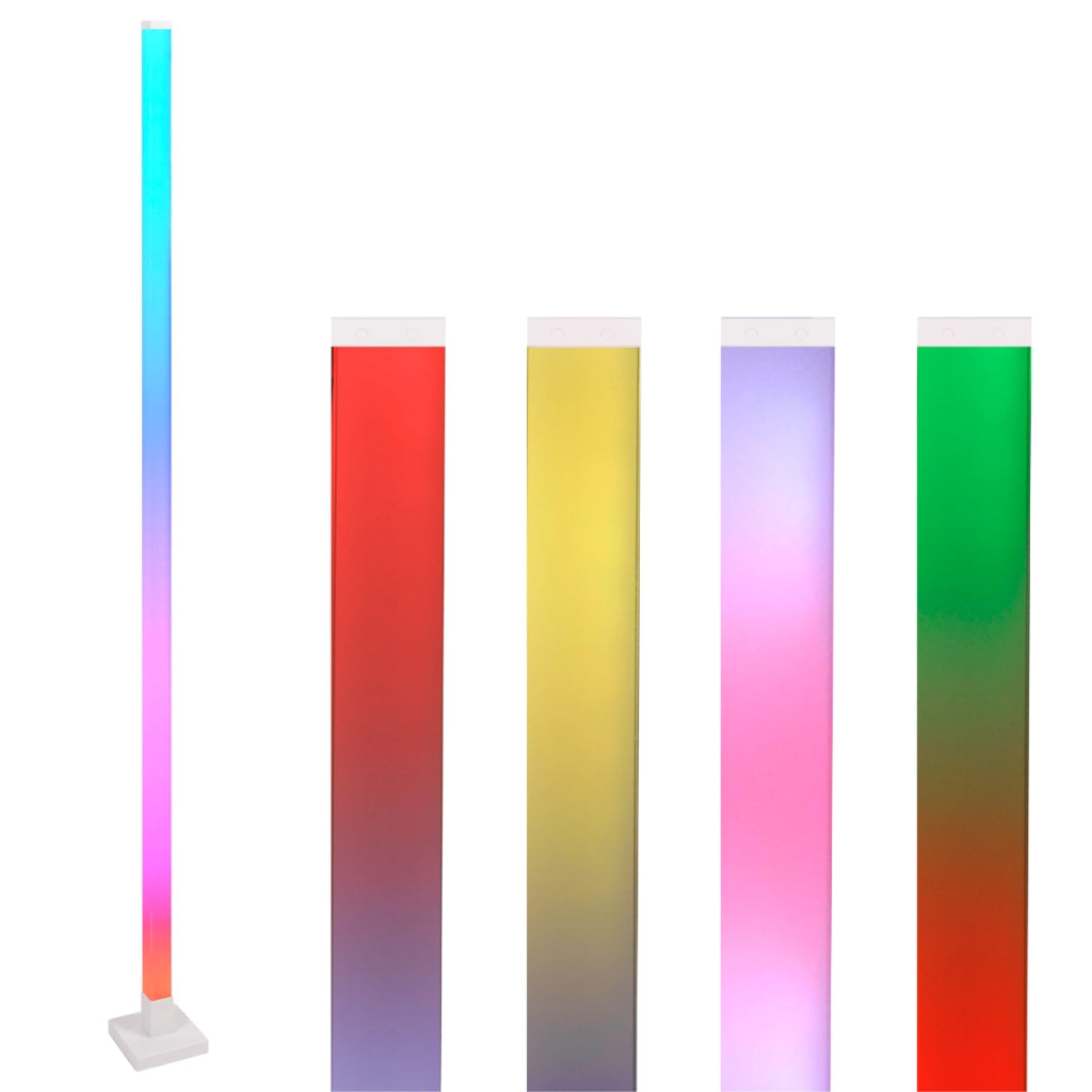 Lampada terra LED RGB musicale con telecomando Polux