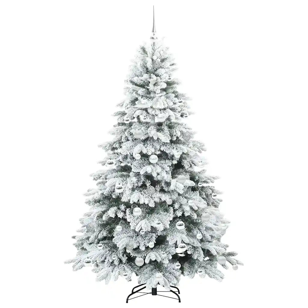 Albero di Natale artificiale con 300 LED Bianco 180 cm PE e PVC
