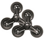Carrello per Spese di Cantiere in Acciaio Inossidabile/Rubbero - Sostituibili - 2 Pezzi - Diametro Ruote 9 cm - Carrello di Cantiere