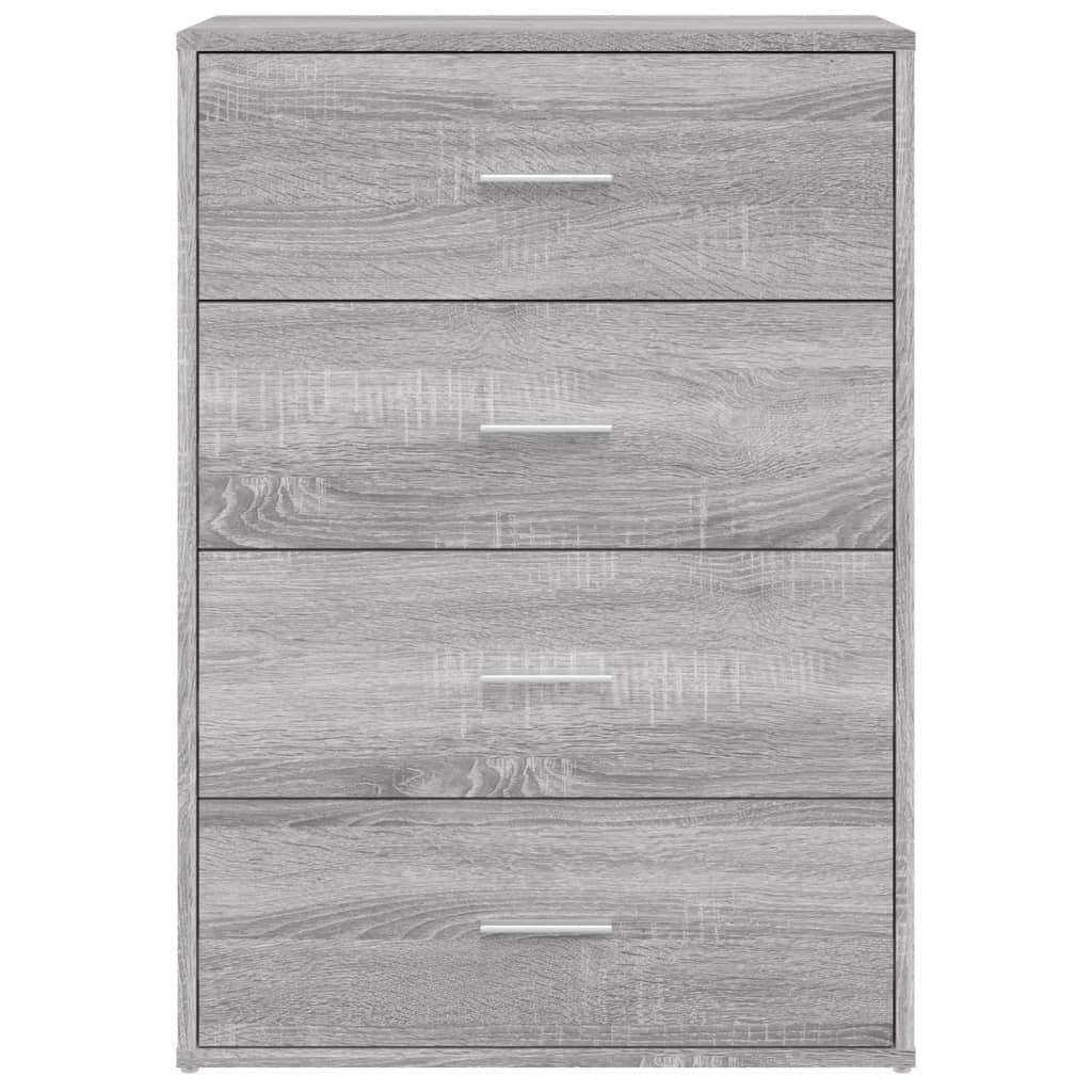 Buffet credenza cassettiera armadio mobile contenitore organizer per cucina soggiorno salotti set da 2 Sonoma 60 x 31 x 84 cm legno ingegnerizzato grigio 02_0036961