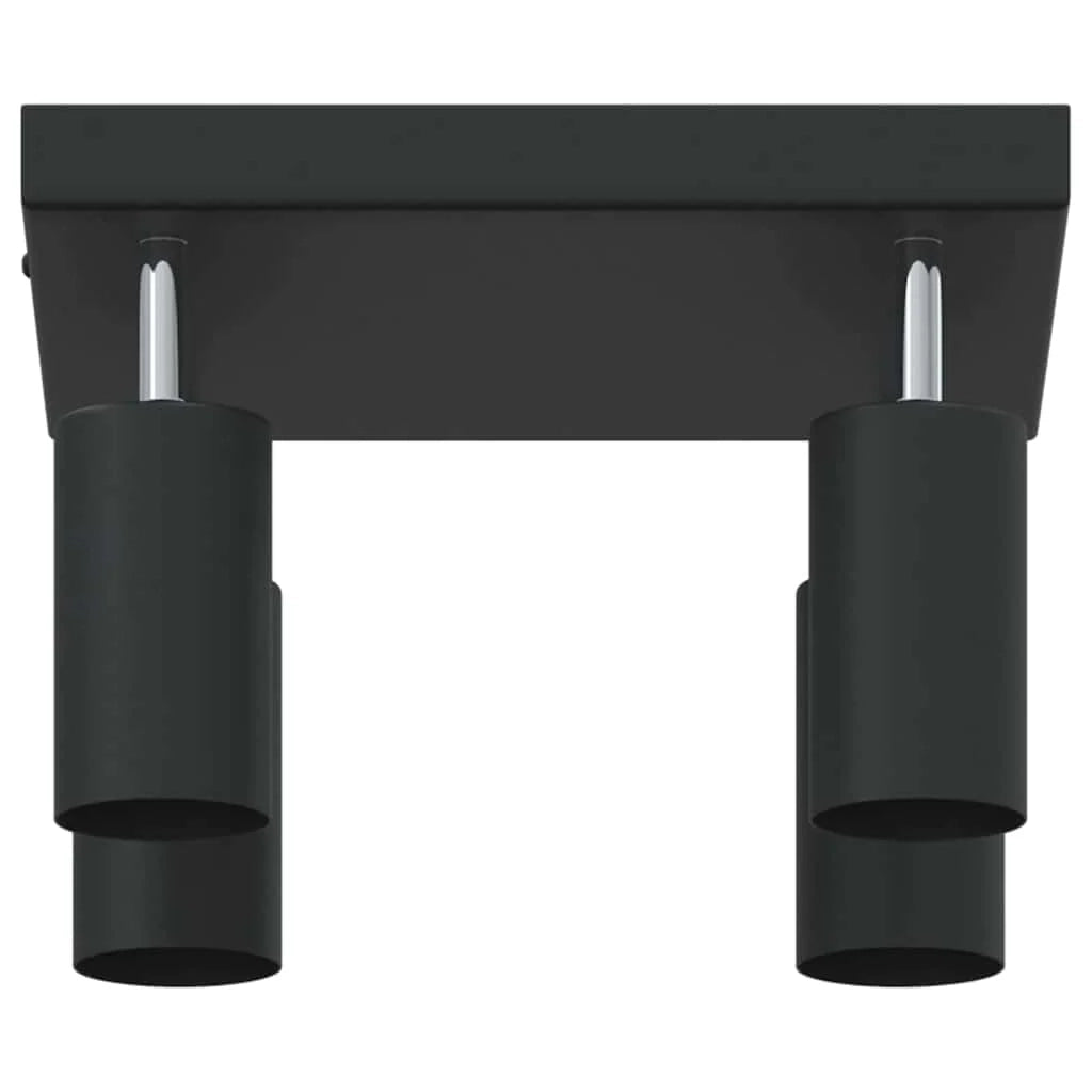 Faretto da soffitto moderno orientabile 26 x 26 x 16,5 cm in metallo nero 02_0058308