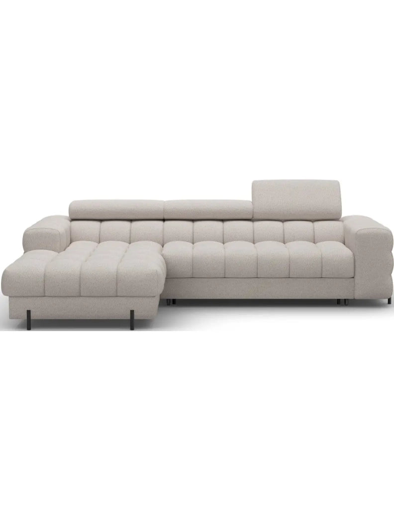 Divano angolare sinistro convertibile Beige dallo stile contemporaneo 285x99x181cm FILTRO