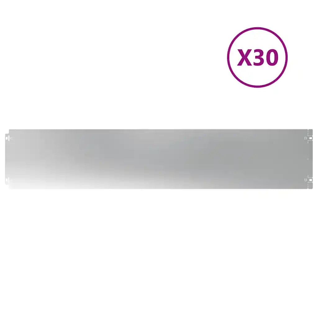Bordure per Prato 30 pz 20x103 cm Acciaio Zincato CFW8969368