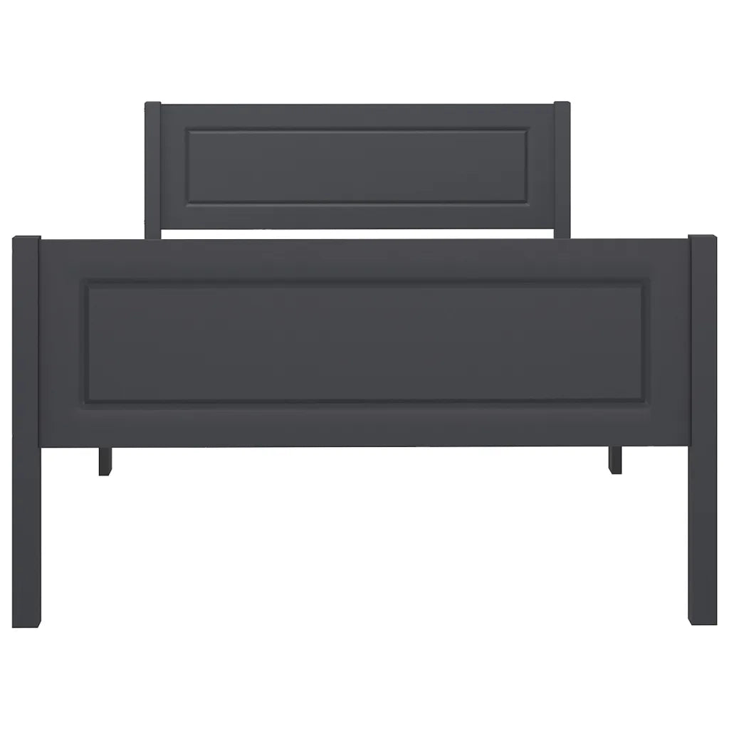 Giroletto Grigio in Legno Massello di Pino 100x200 cm 322125