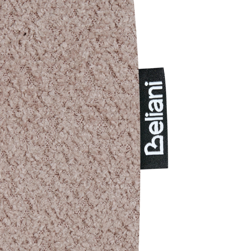 Sedia imbottita in bouclé tortora con braccioli Sedile per bambini Design moderno