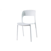 SET DA 4 SEDIE POLIPROPILENE ESTIA BIANCO 56X43X83