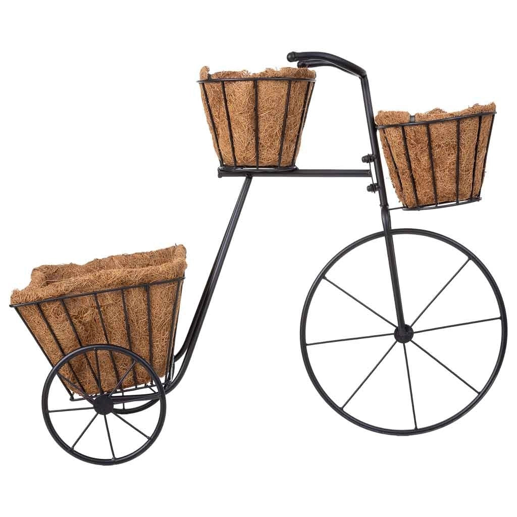 Portavaso per bicicletta nero, 65x28x47h cm