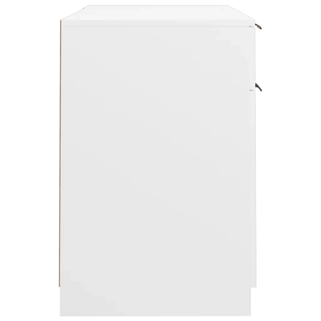 Scrivania con Mobile Laterale Bianco in Legno Multistrato cod mxl 67662