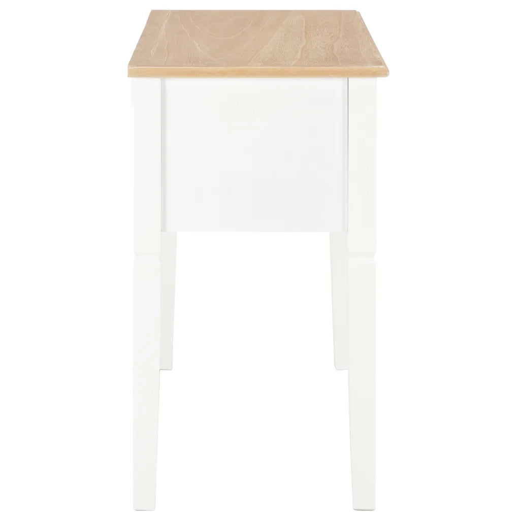 Scrivania Bianca 109,5x45x77,5 cm in Legno cod mxl 60584