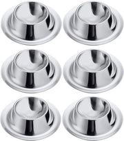 Set di 6 coperchi per uova in acciaio inox - argento - duraturo
