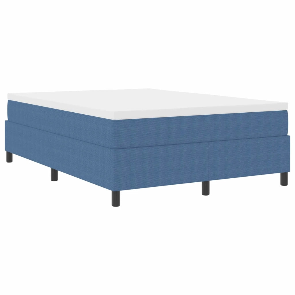 Struttura letto piattaforma-Giroletto-Rete del Letto Blu 140 x 200 cm Tessuto in Cords