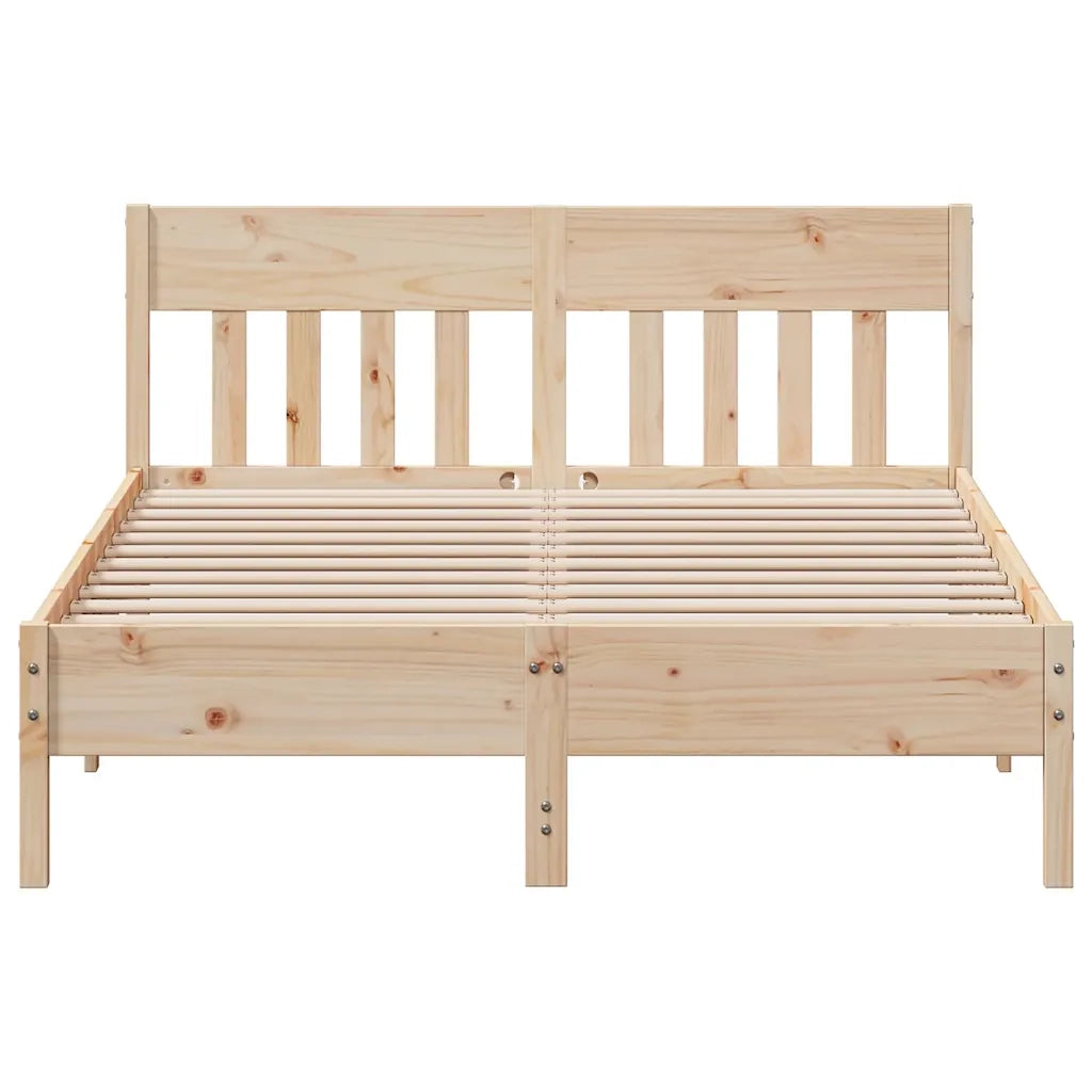 Letto senza Materasso 150x200 cm in Legno Massello di Pino 842642