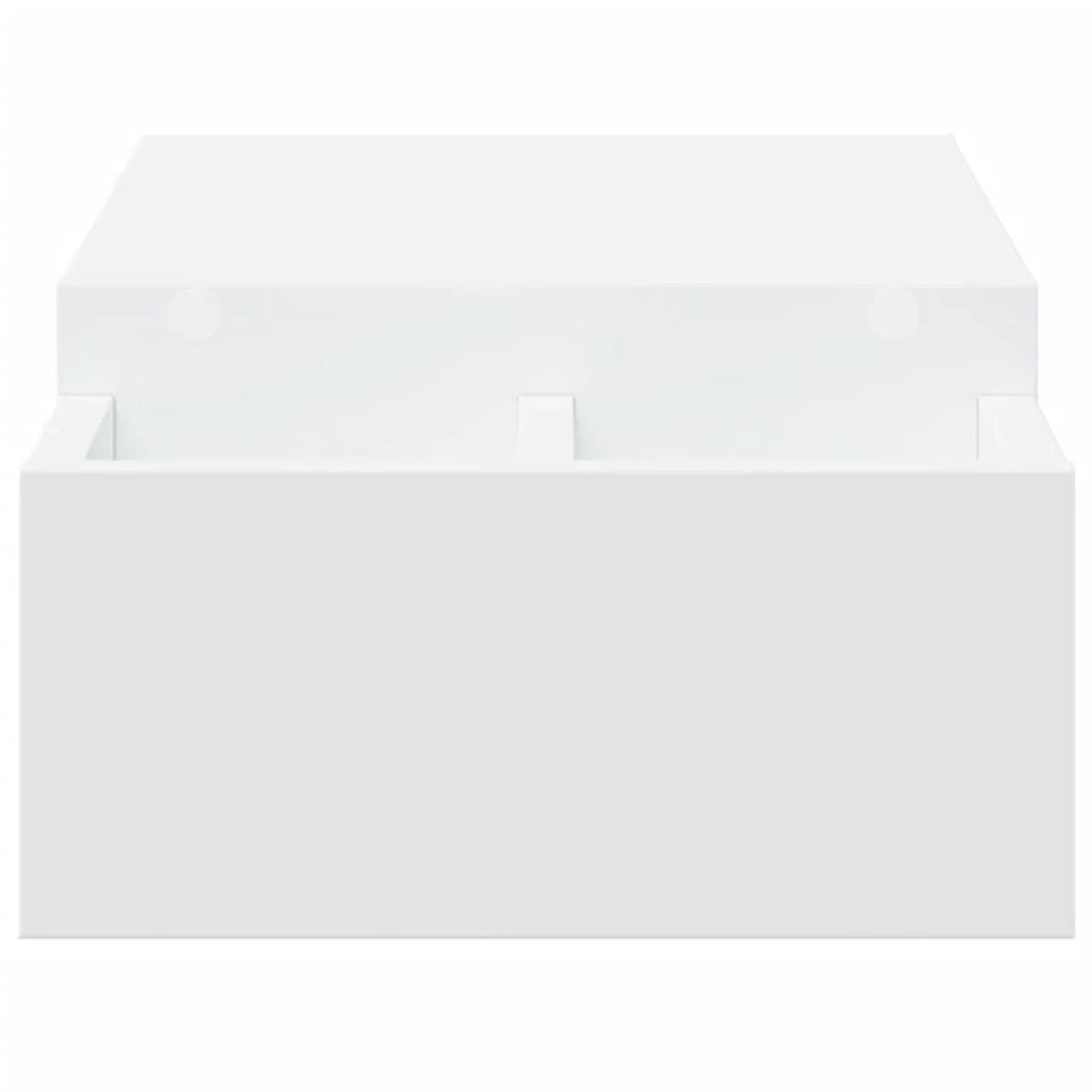 Supporto per monitor scrivania con contenitore legno ingegnerizzato bianco 02_0044921