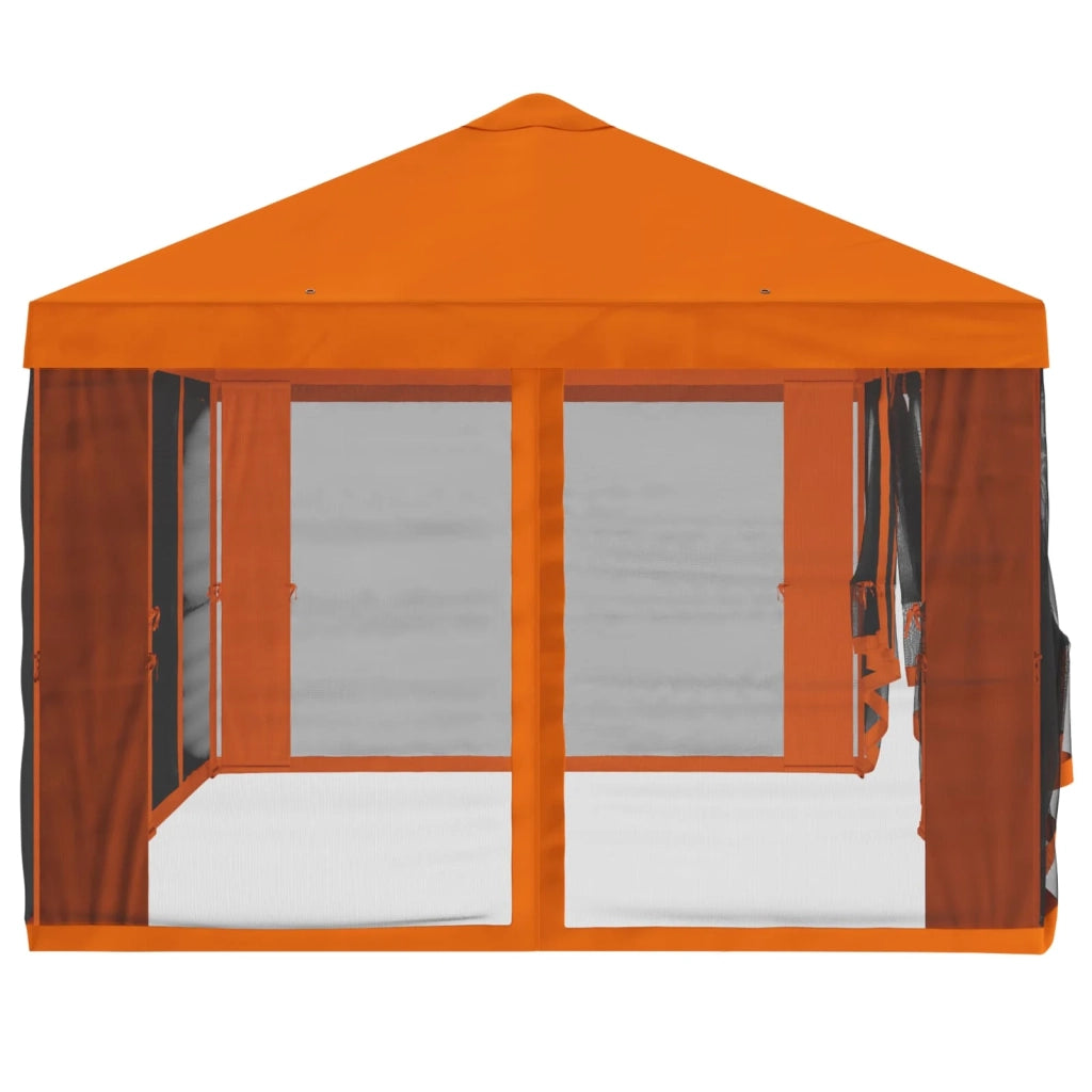 Copertura Gazebo con Pareti Laterali 6 x 3 m Arancione 900418