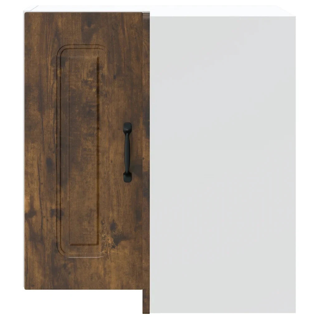 Pensile angolare da cucina Kalmar 57 x 57 x 60 cm pratico spazio contenitivo struttura in legno composito finitura rovere affumicato 02_0050027