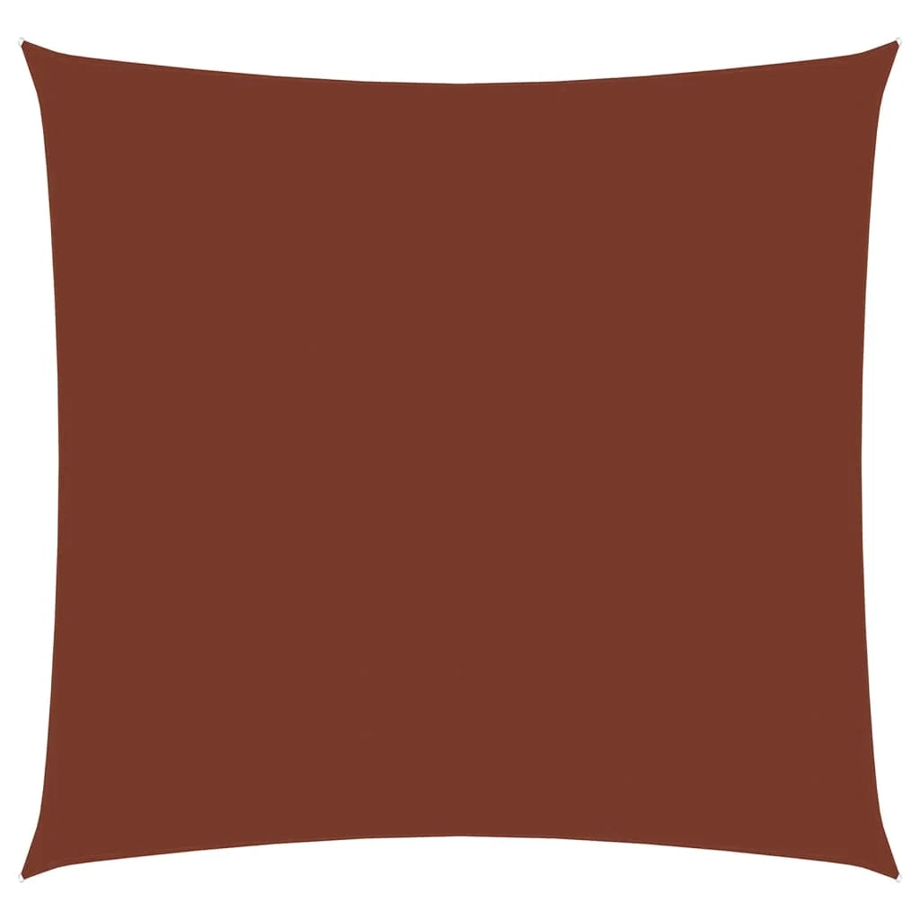 Vela parasole telo parasole quadrato tessuto Oxford 7 x 7 mt terracotta 02_0009545