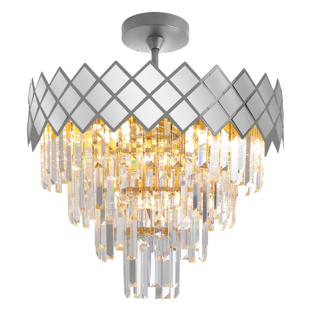 Lampadario cristallo cromo CARISMA 9xE14 Milagro ML8888