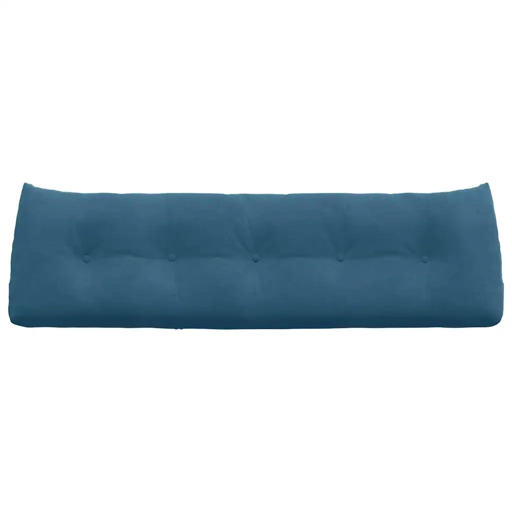 Cuscino per Schiena Blu 160 x 24 x 50 cm Velluto