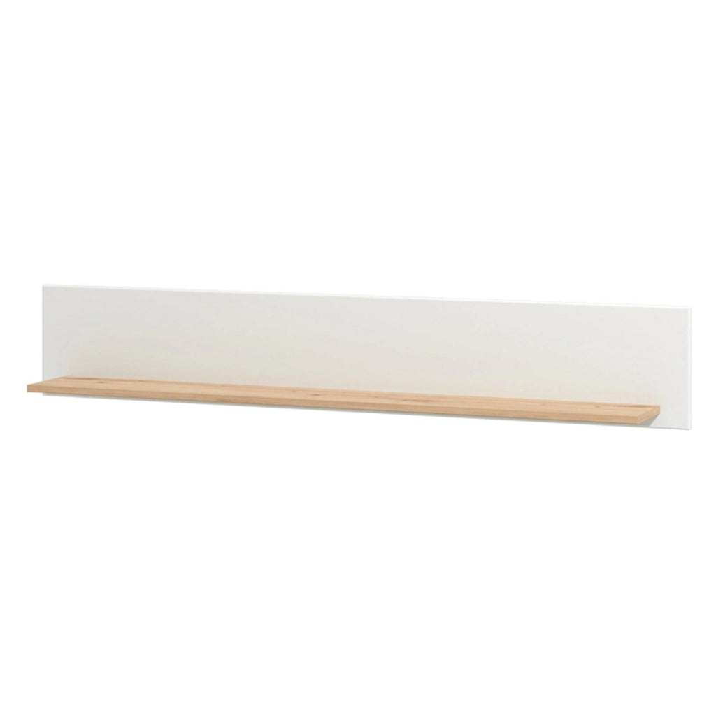 Saturnia, Mensola un Ripiano, 150x19.5x25h cm Bianco