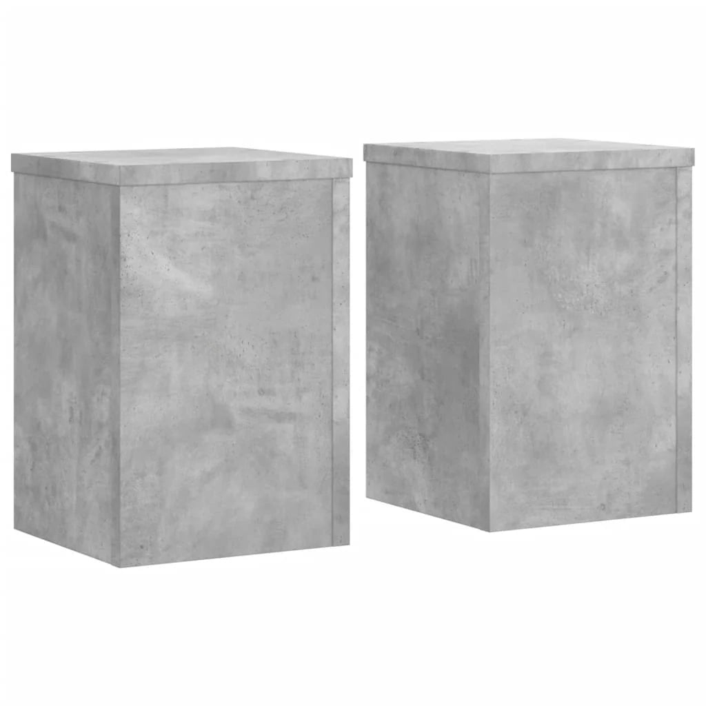 Portavasi mobili per fiori set da 2 legno ingegnerizzato grigio 02_0045331