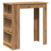 Tavolo da Bar con Ripiani Rovere 102x50x103,5 cm in Truciolato