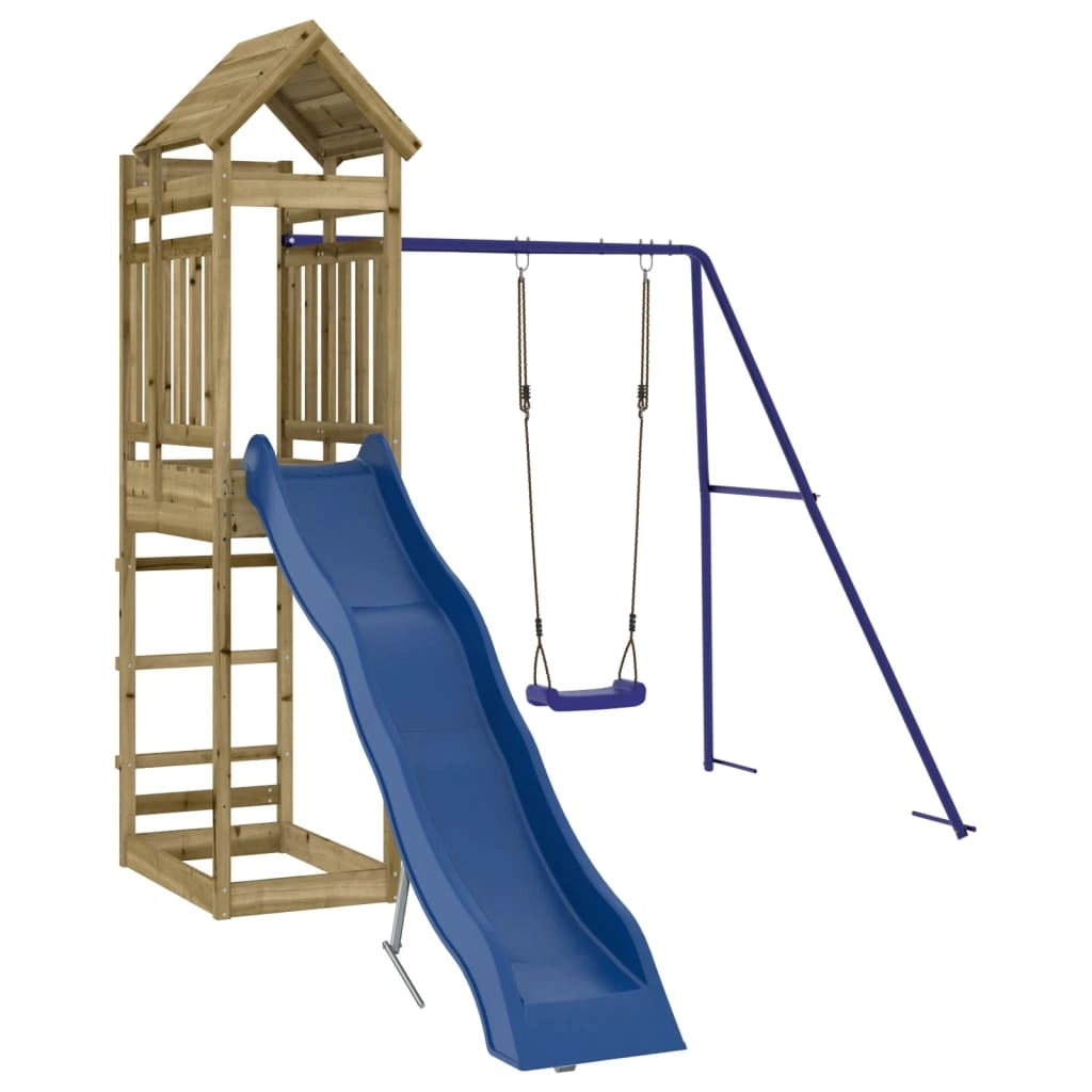 Set da Gioco da Esterno in Legno di Pino Impregnatocod mxl 126588