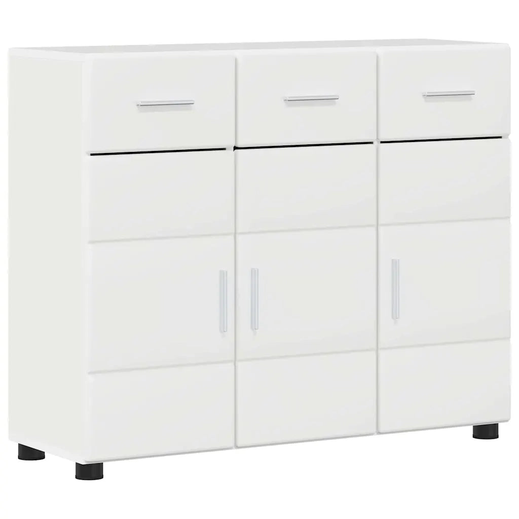 Credenza con porta FLORIN Bianco Lucido 88,5 x 30,5 x 73 cm
