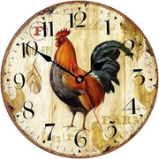 Orologio da Parete in Legno da 30 cm Stile Vintage con Movimento Analogo a Batterie con Funzione Silenziosa e Senza Tictac