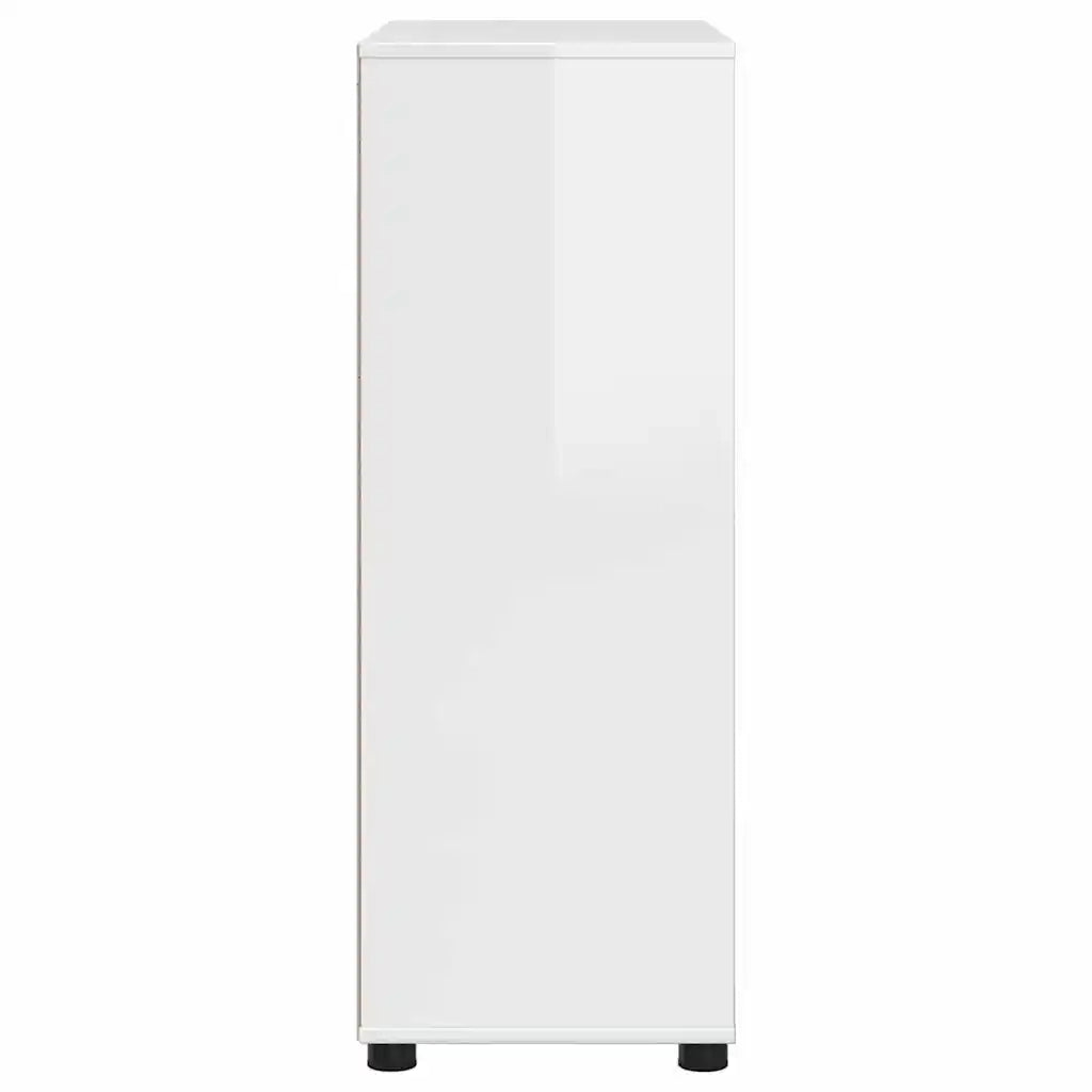 Mobile da Bagno con cassetto Bianco Lucido 72,5 x 36,5 x 100 cm