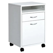 CASSETTIERA PORTADOCUMENTI DA UFFICIO IN LEGNO CON 2 SCOMPARTI 40X35X60 CM