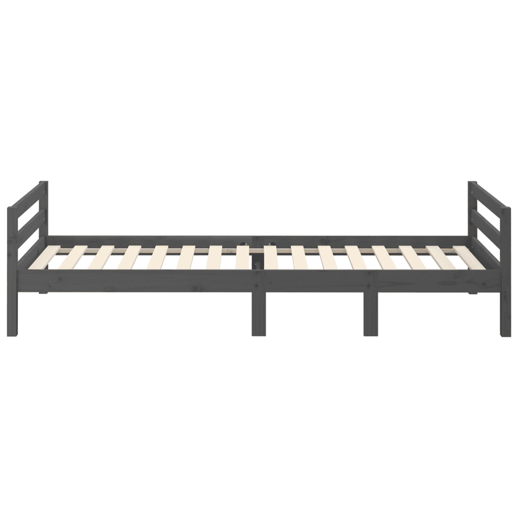 Giroletto Grigio 90x200 cm in Legno Massello di Pino cod mxl 36987