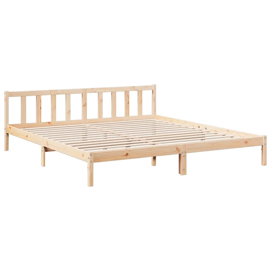Letto Extra Lungo senza Materasso-Struttura Letto 180x210 cm in Legno di Pino 773573
