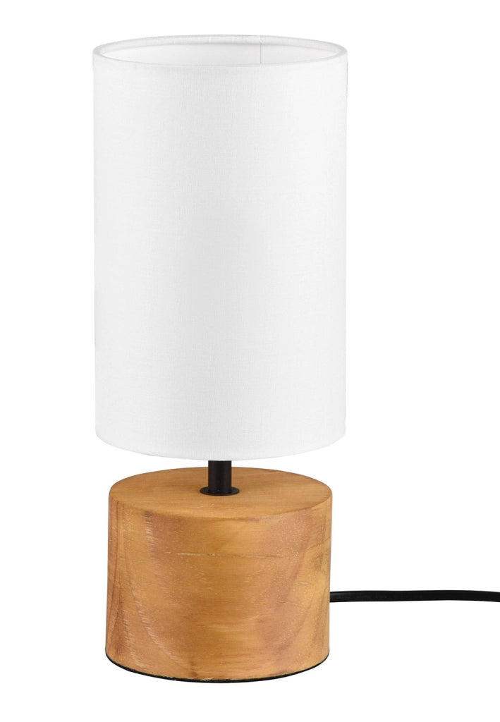 Lampada da Tavolo da Interno Attacco E14 in Legno Naturale Naturale