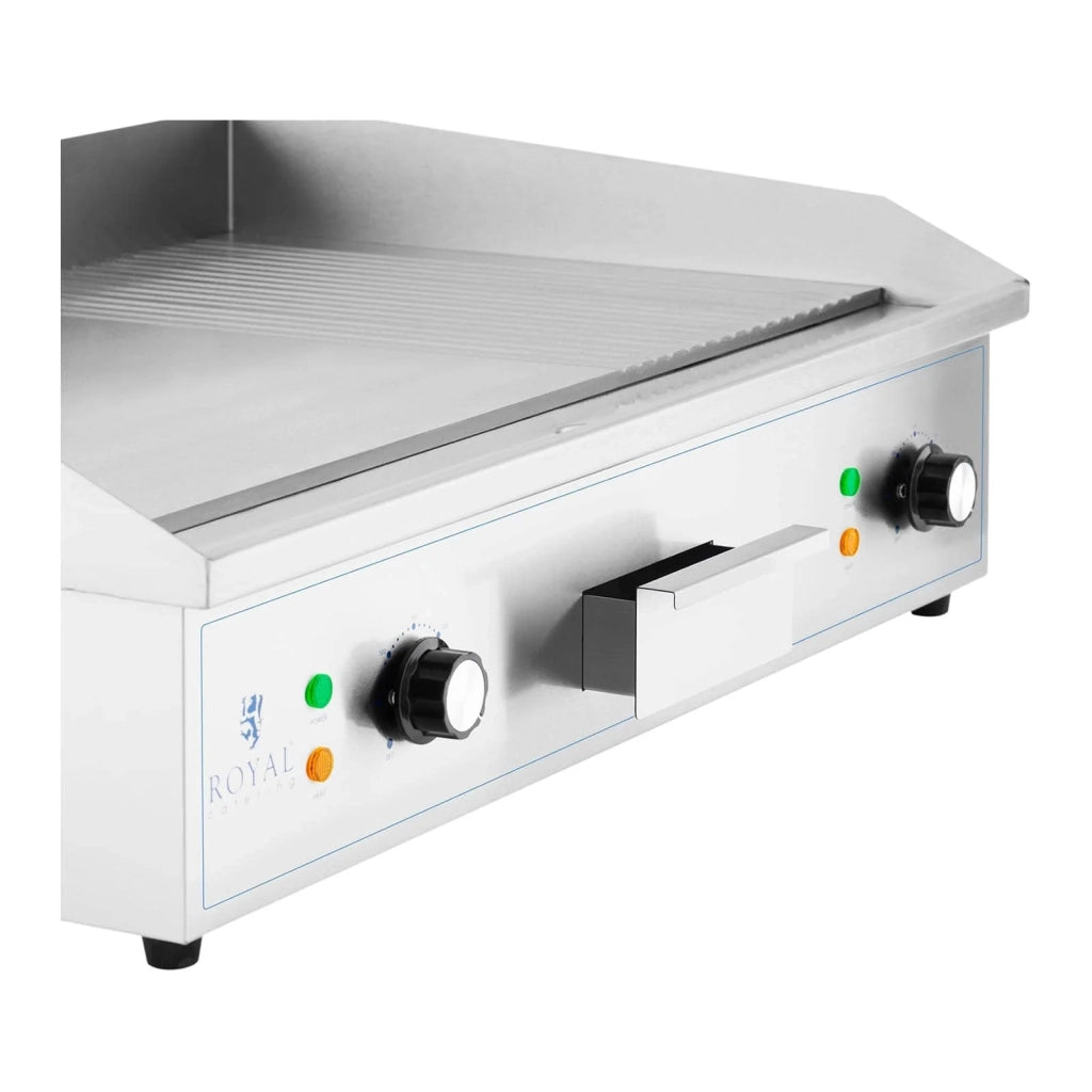 Piastra elettrica - 727 x 420 mm - rigata + liscia - 4400 watt 14_0004057