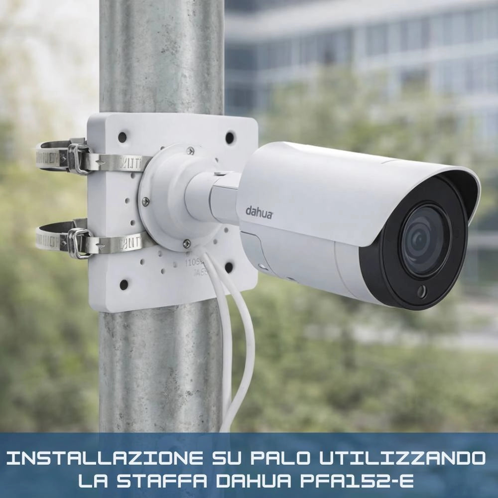 Dahua pfa152-e staffa per montaggio su palo telecamere videosorveglianza